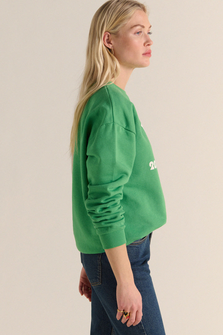 Harlow Balzac Paris 2023 green sweatshirt