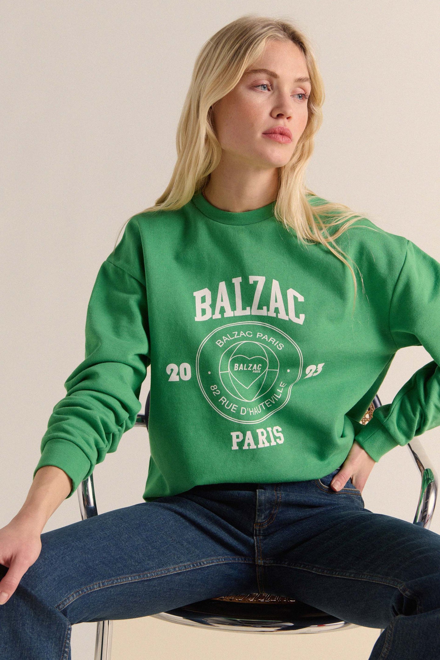 Sweat-shirt Harlow Balzac Paris 2023 vert