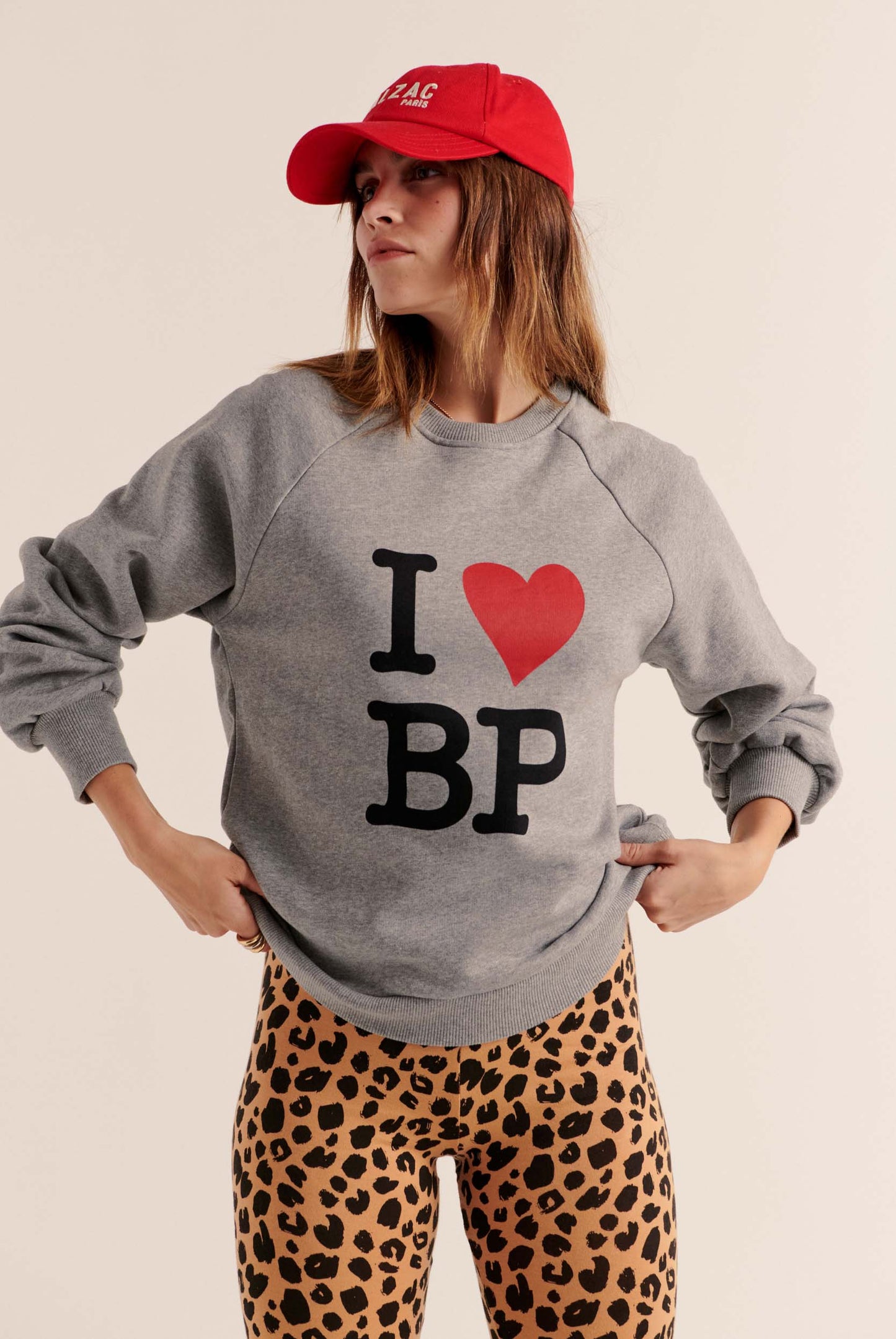 Jack I Love BP gray sweatshirt