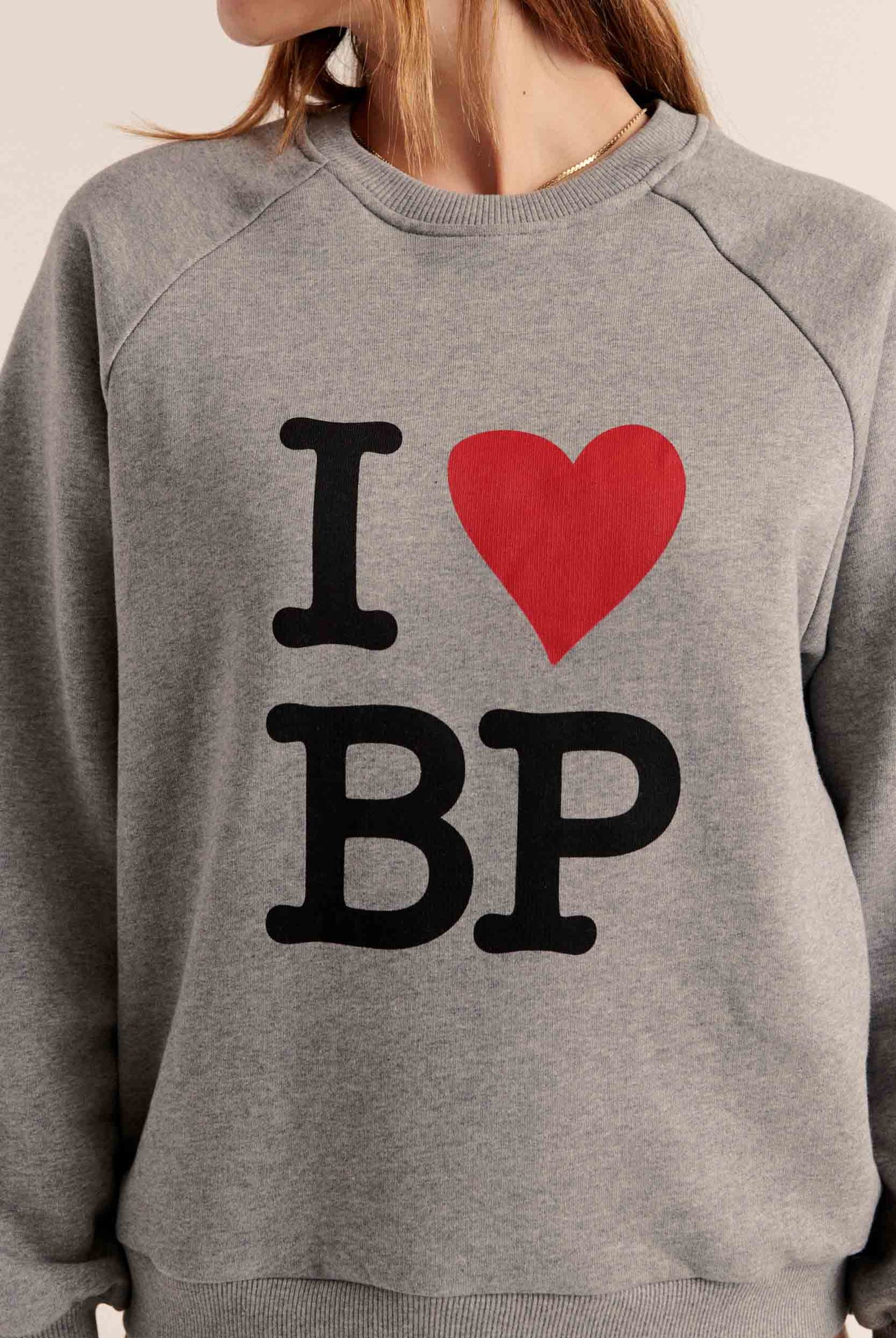 Sweat-shirt Jack I Love BP gris