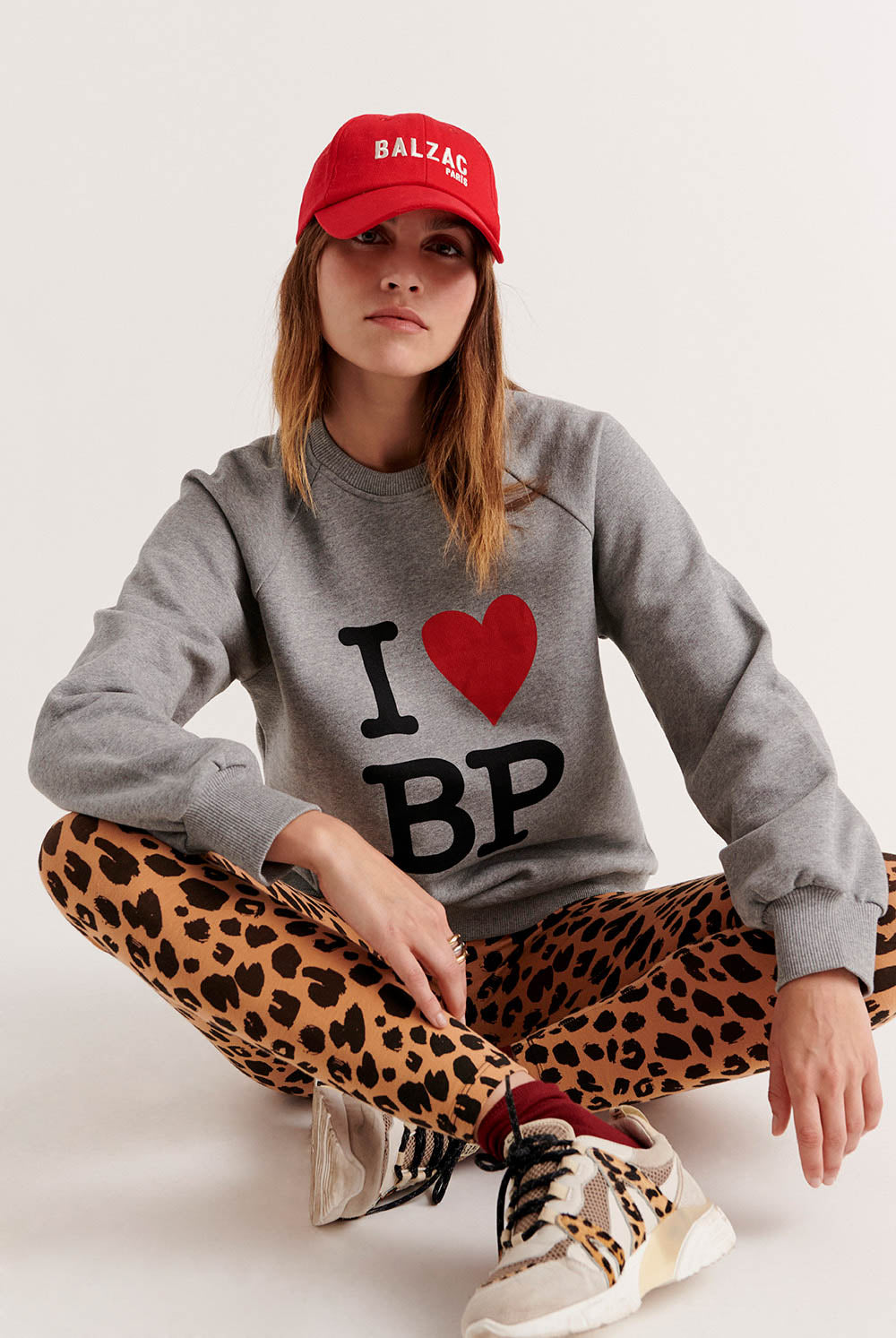 Sweat-shirt Jack I Love BP gris