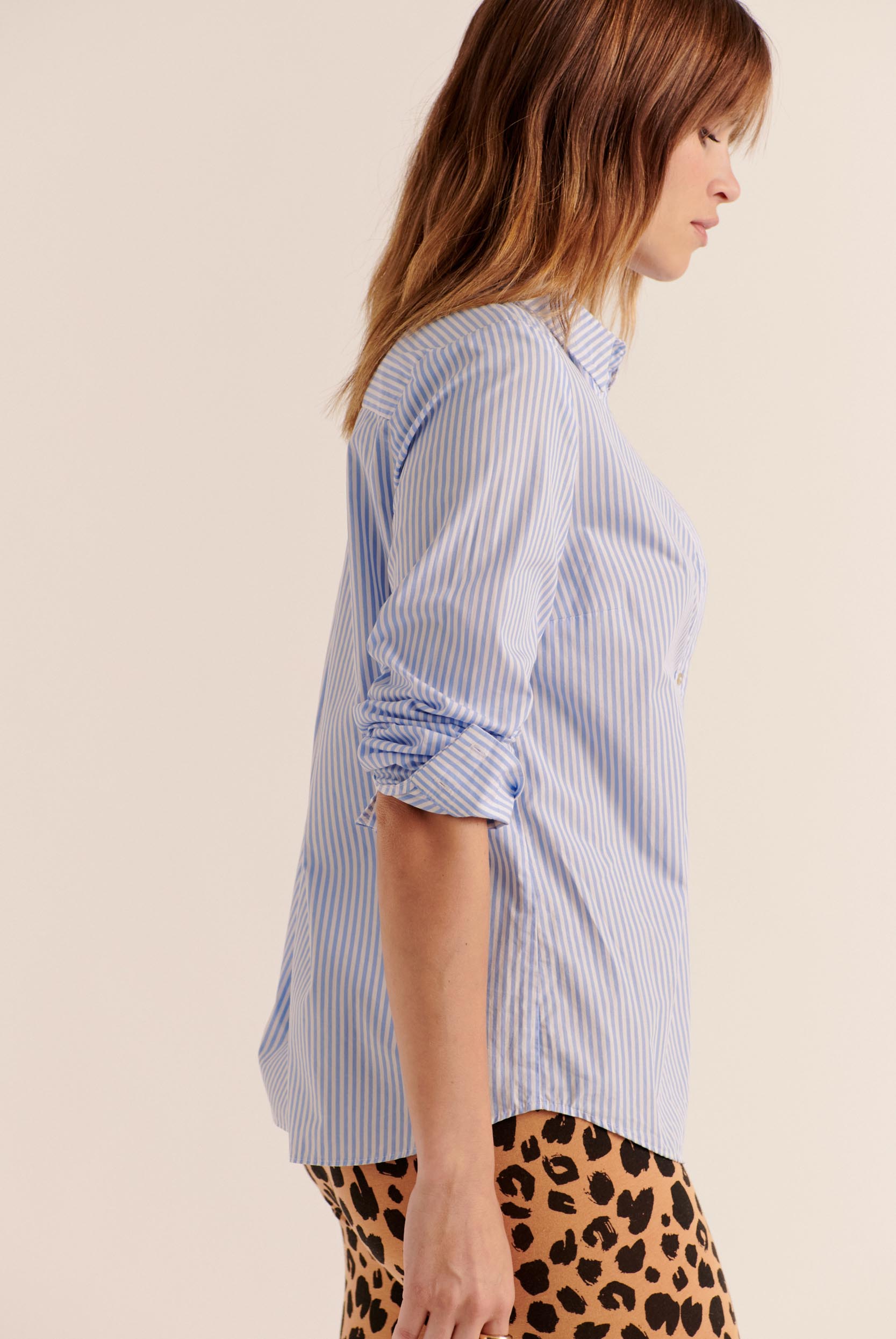 Shirt Ulysse stripes blue and white