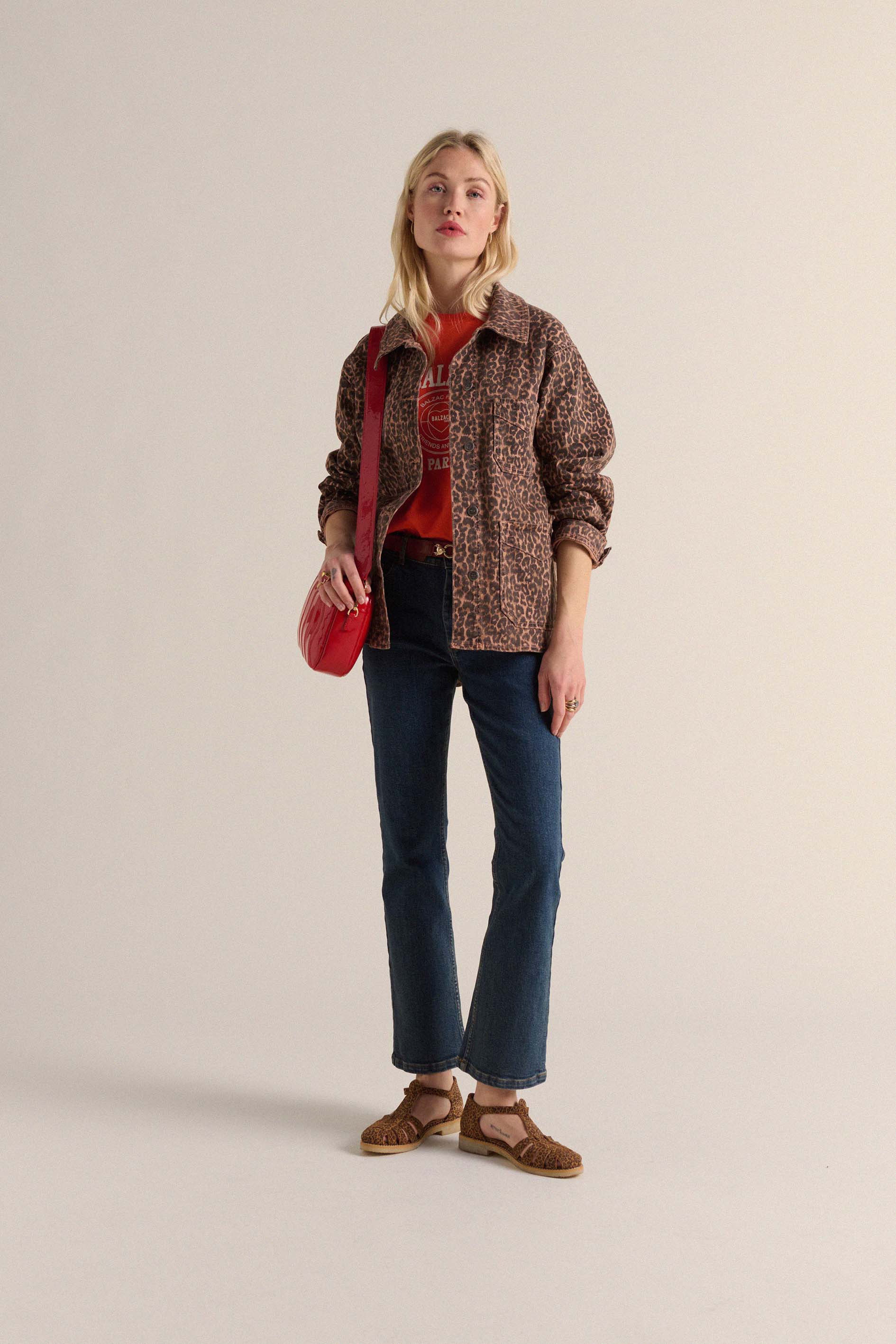 Bag César vague patent red