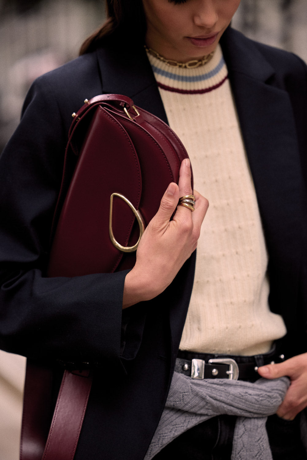 Bag Maé burgundy
