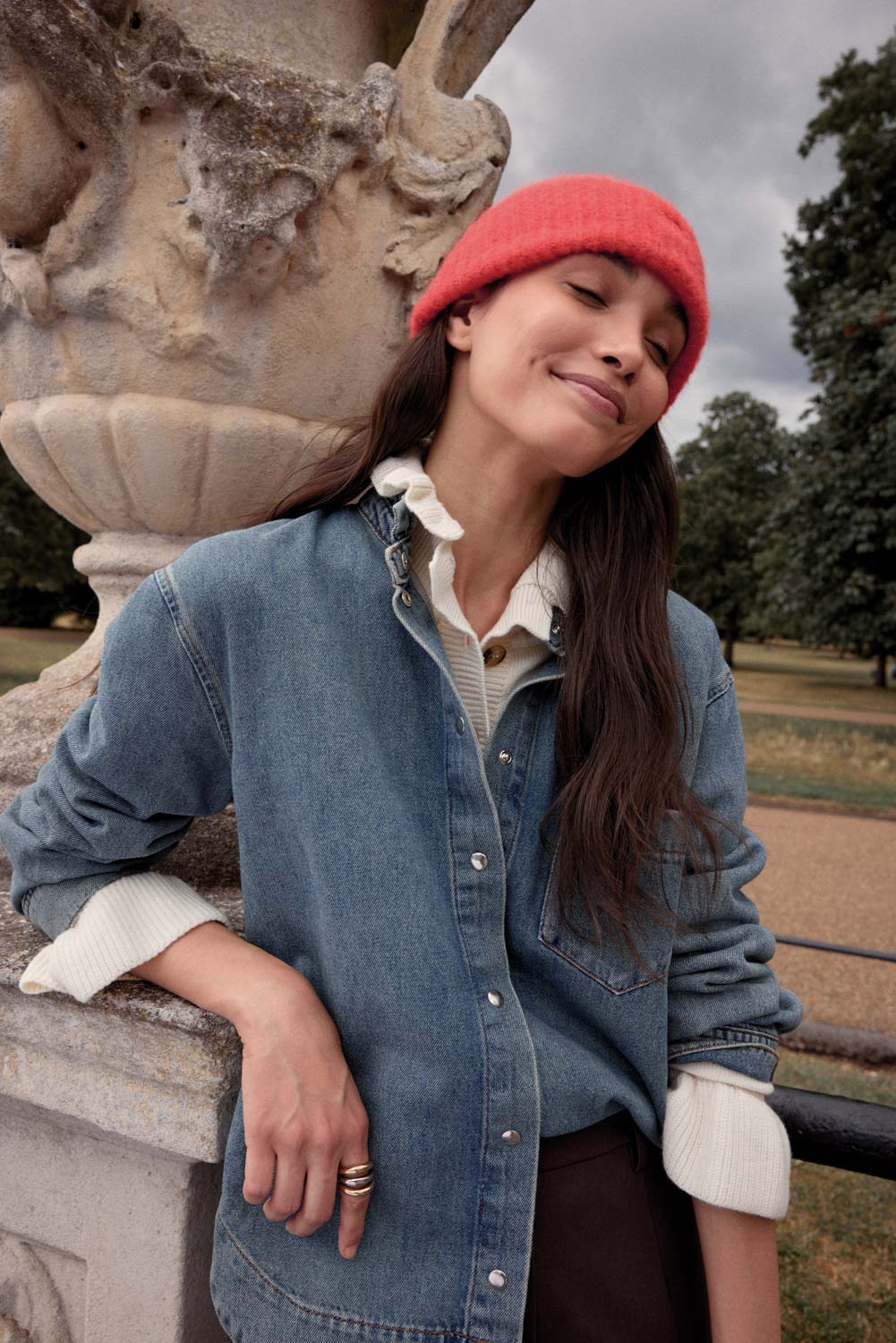Beanie Grégoire red bright