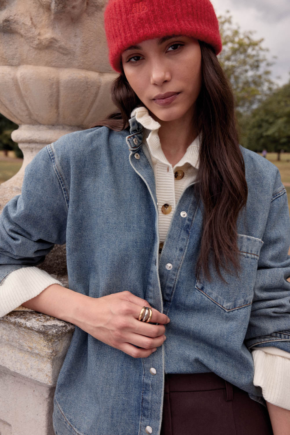 Shirt Salomé blue vintage