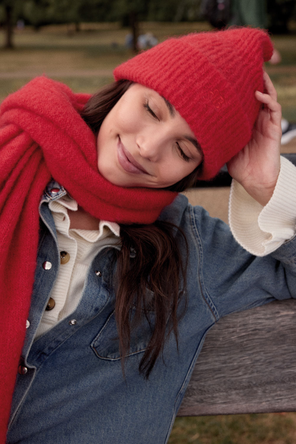 Beanie Grégoire red bright