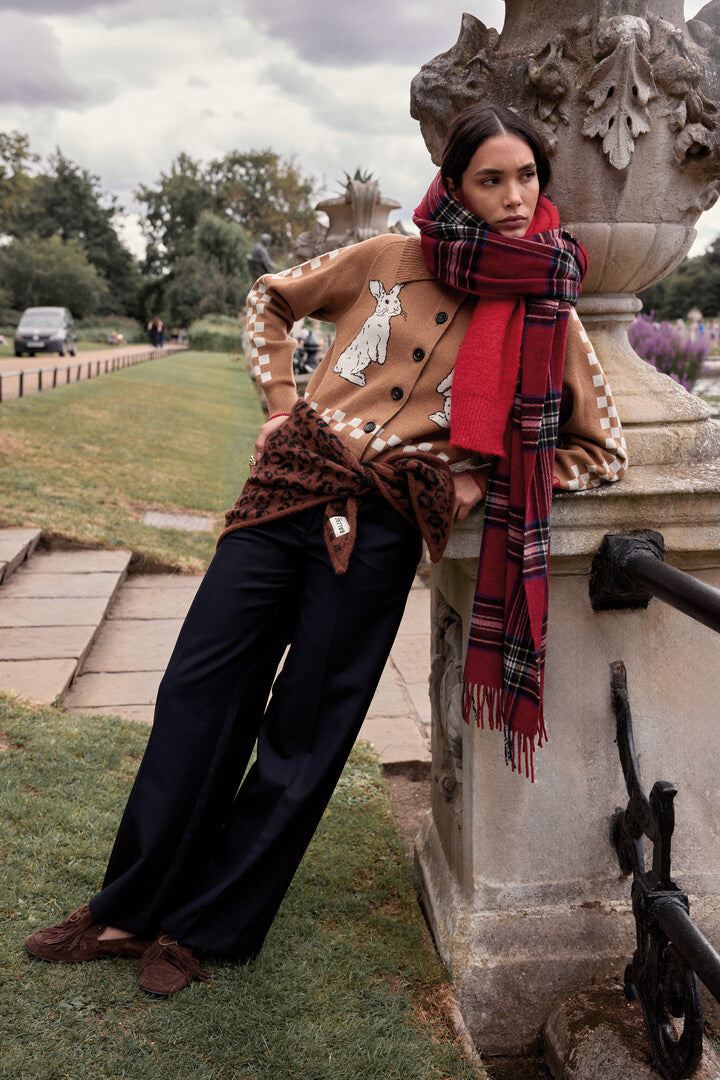 Scarf Milo leopard tawny