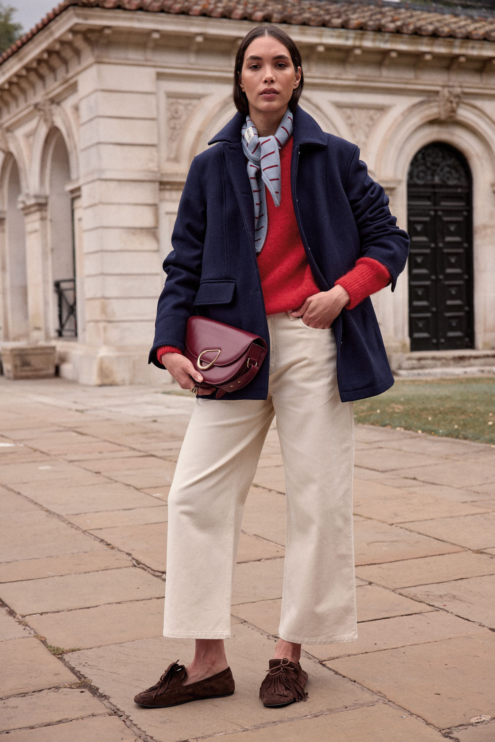 Loafers Alix fringe suede of leather mocha