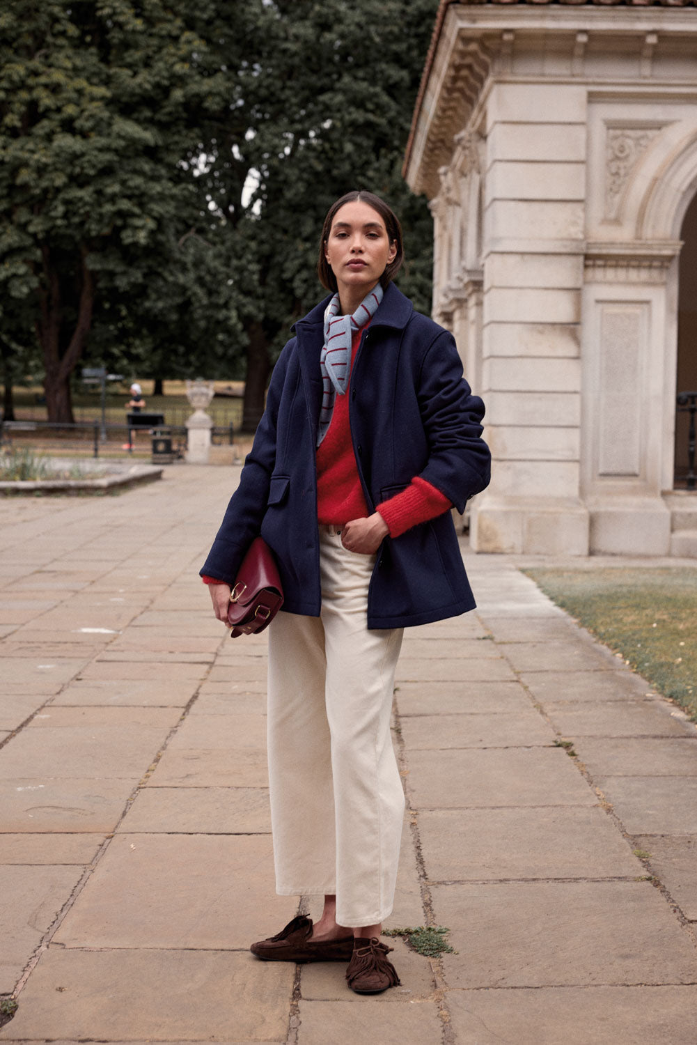 Navy Blue Clothilde Coat