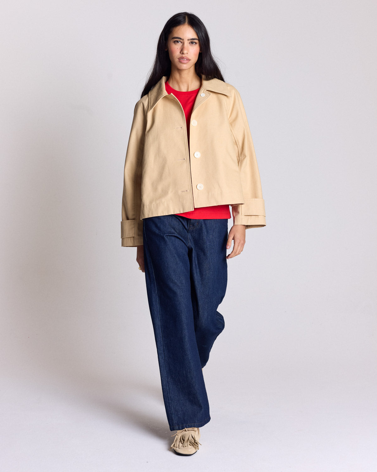 Eva beige trench coat