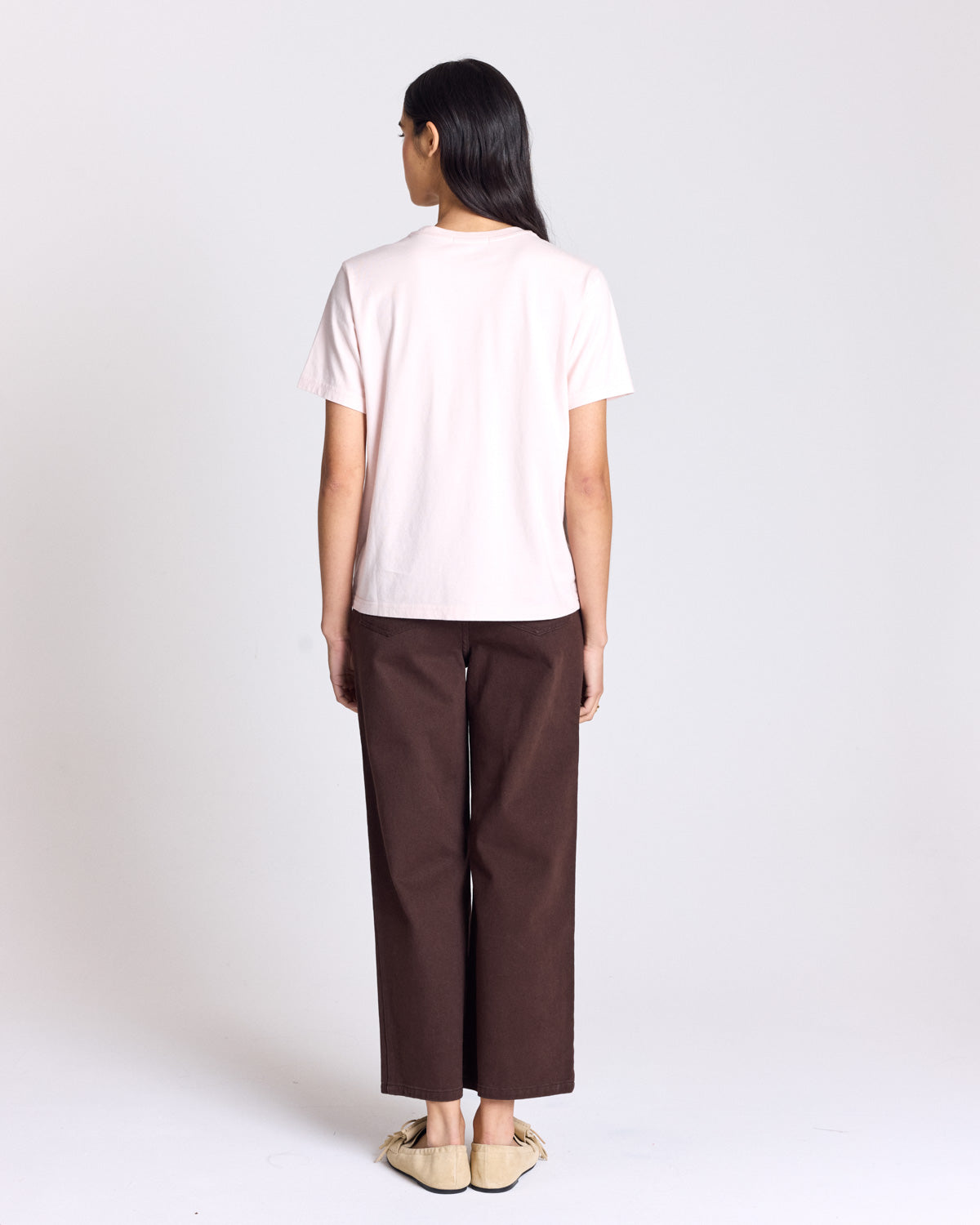 Bree t-shirt embroidered pale pink