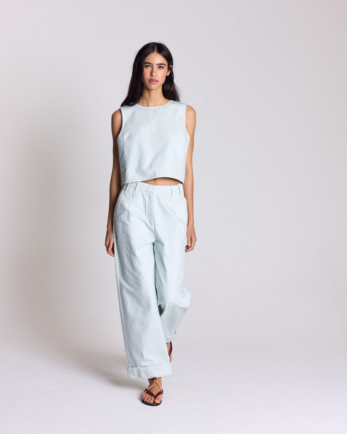 Sky blue Roda top
