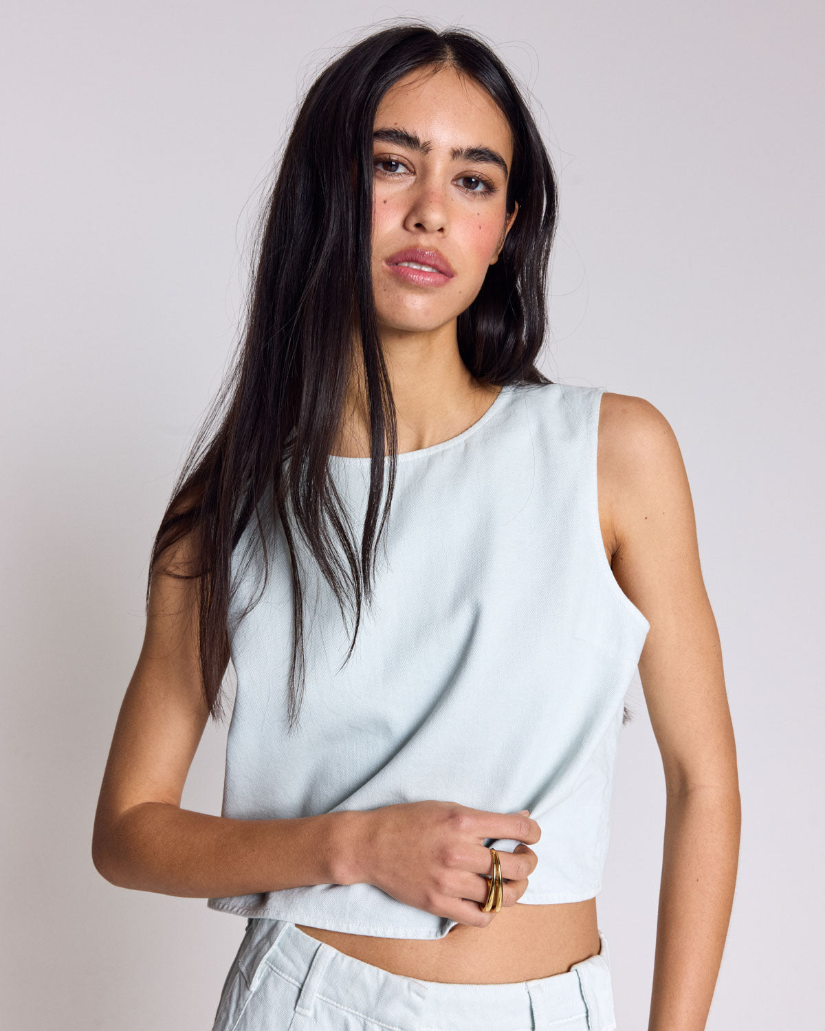 Sky blue Roda top
