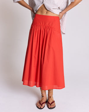Jupe Calistelle rouge coquelicot
