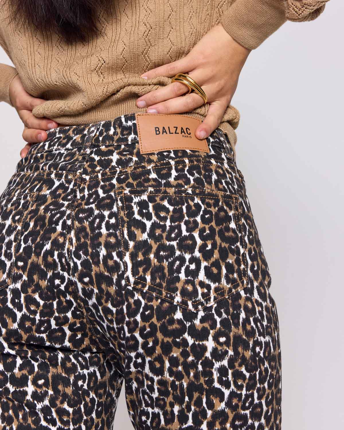 Austin light leopard jeans