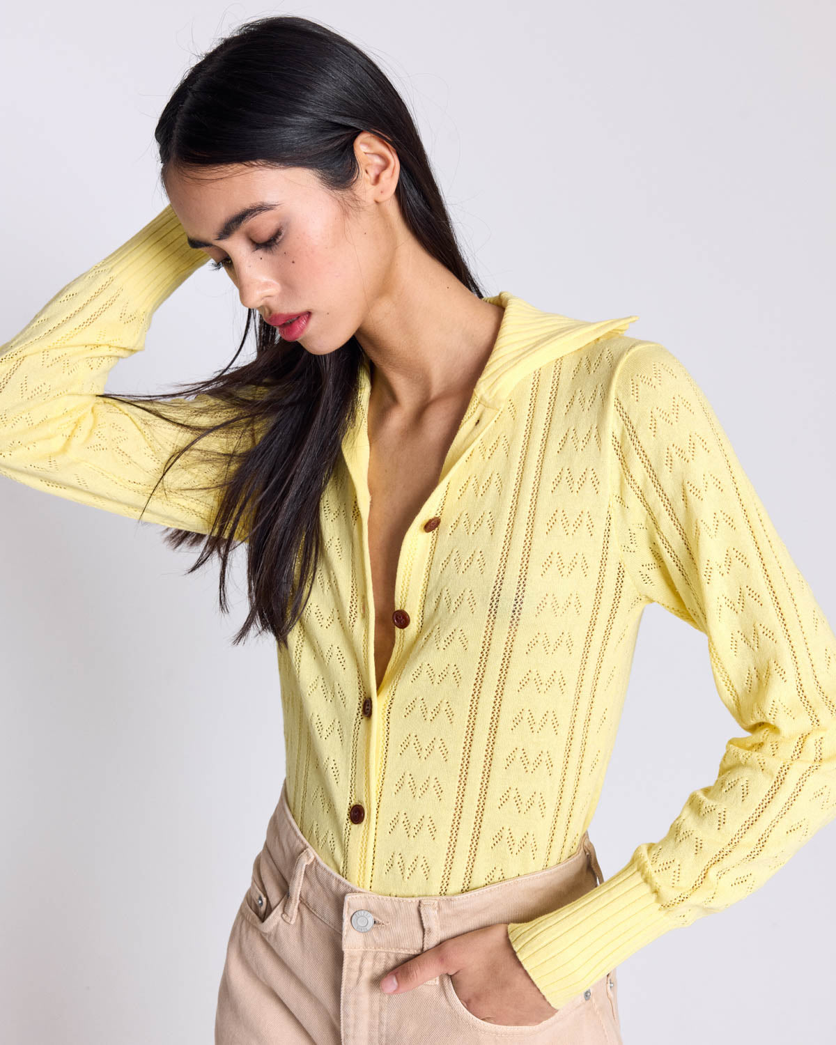 Melissa yellow cardigan