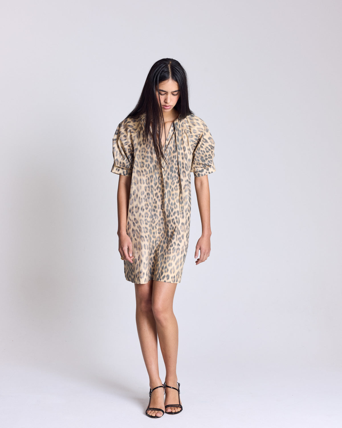 Robe Solane léopard faded