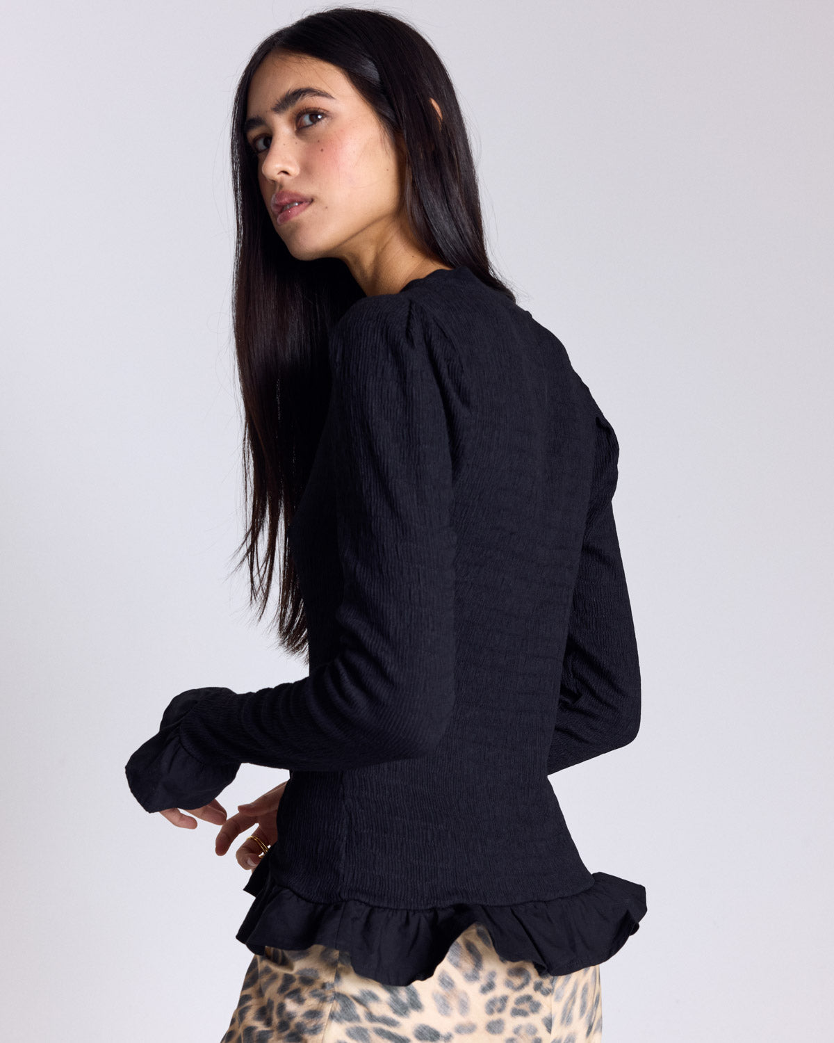 Black Caroline Top