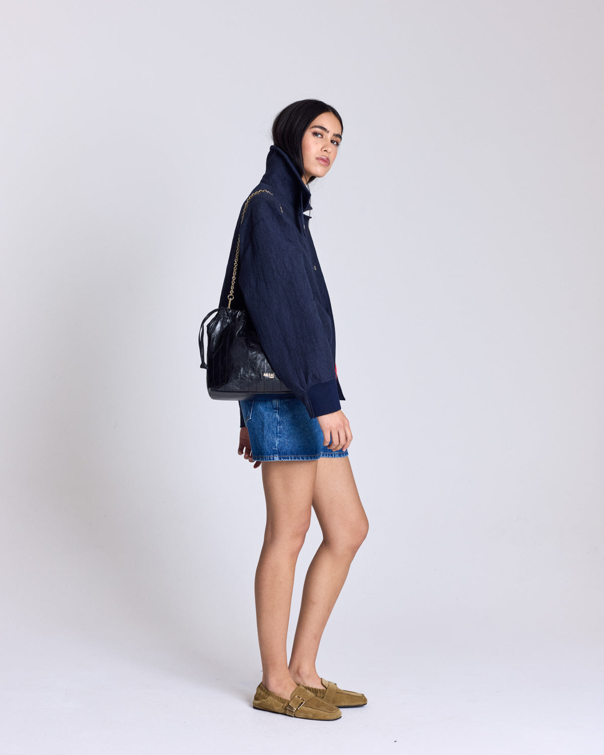 Jamie jacquard navy jacket