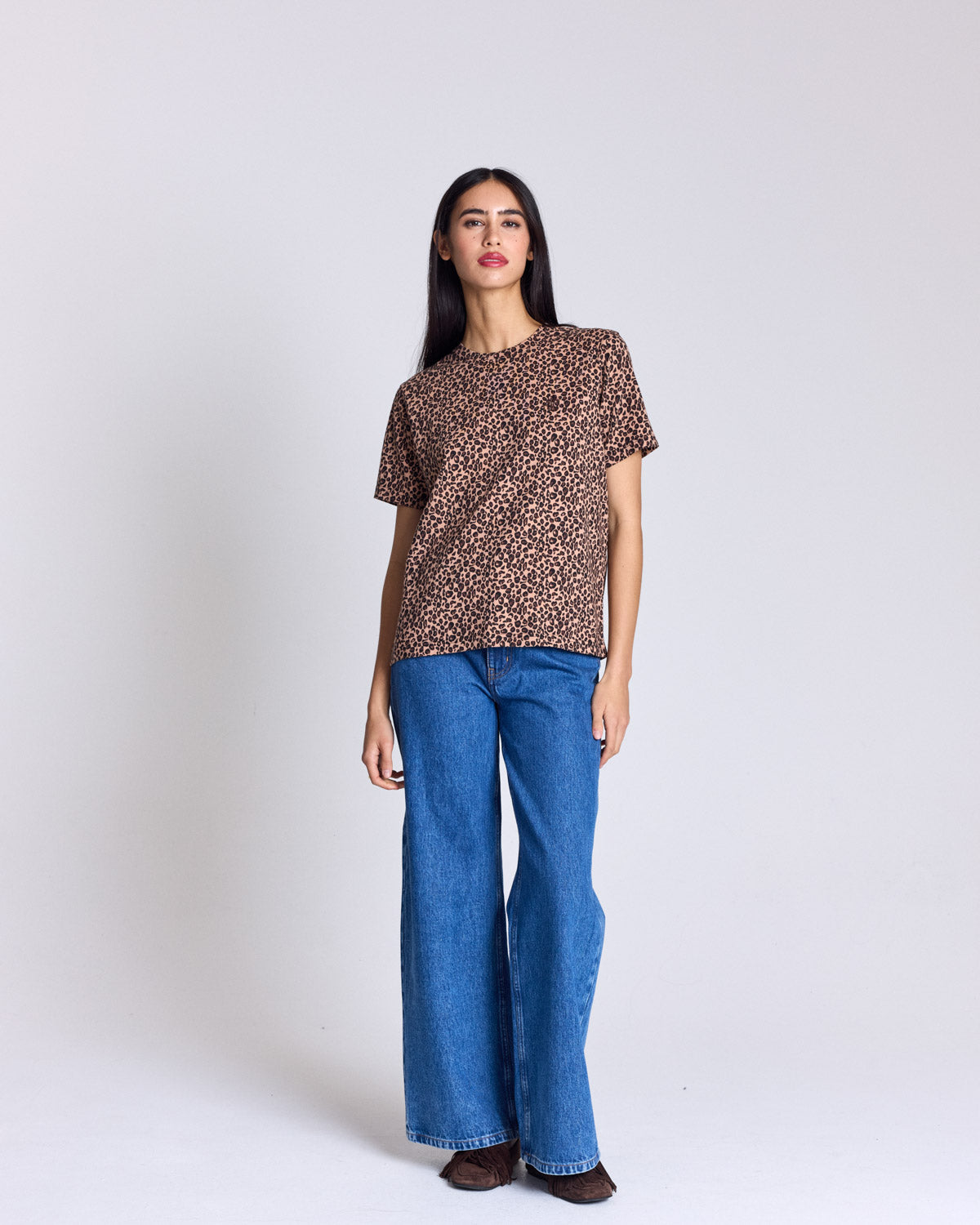 Tee-shirt Bree léopard brodé
