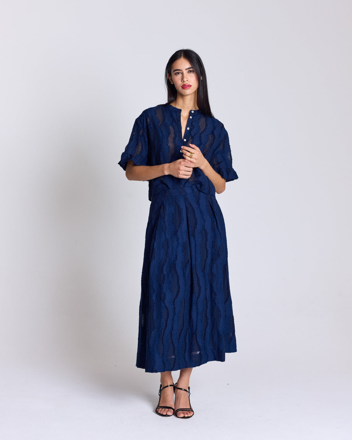 Skirt Manuela navy blue