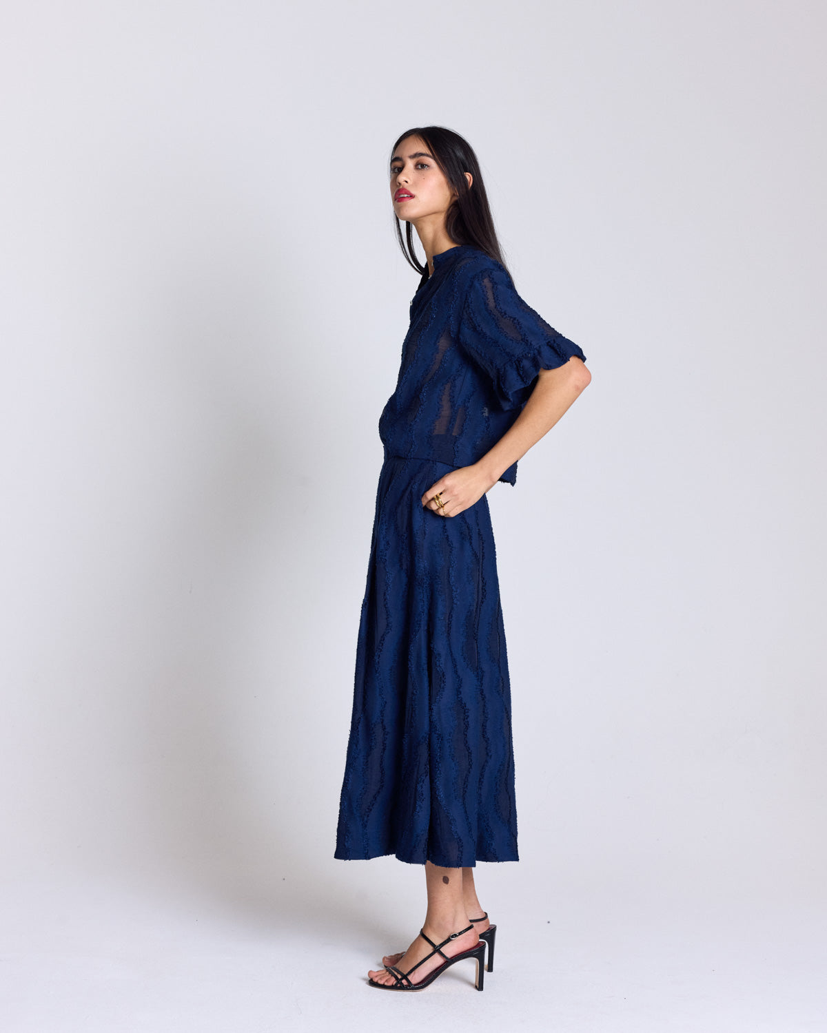 Constantine navy blue blouse