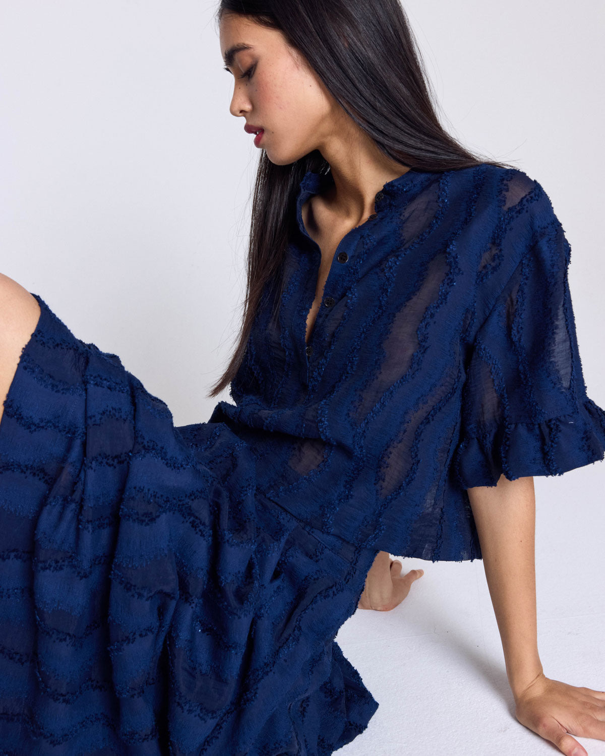 Blouse Constantine navy blue