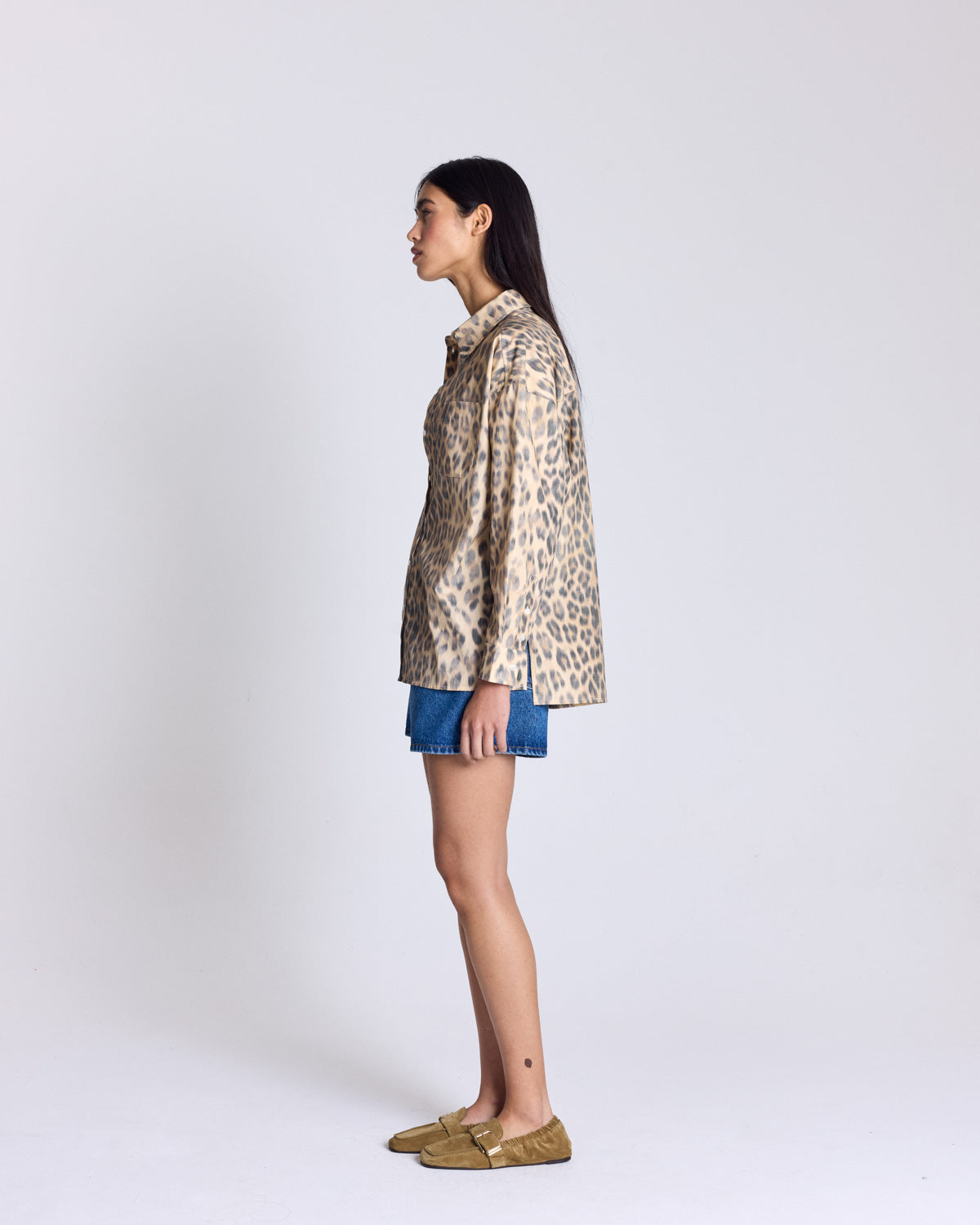 Hector faded leopard shirt