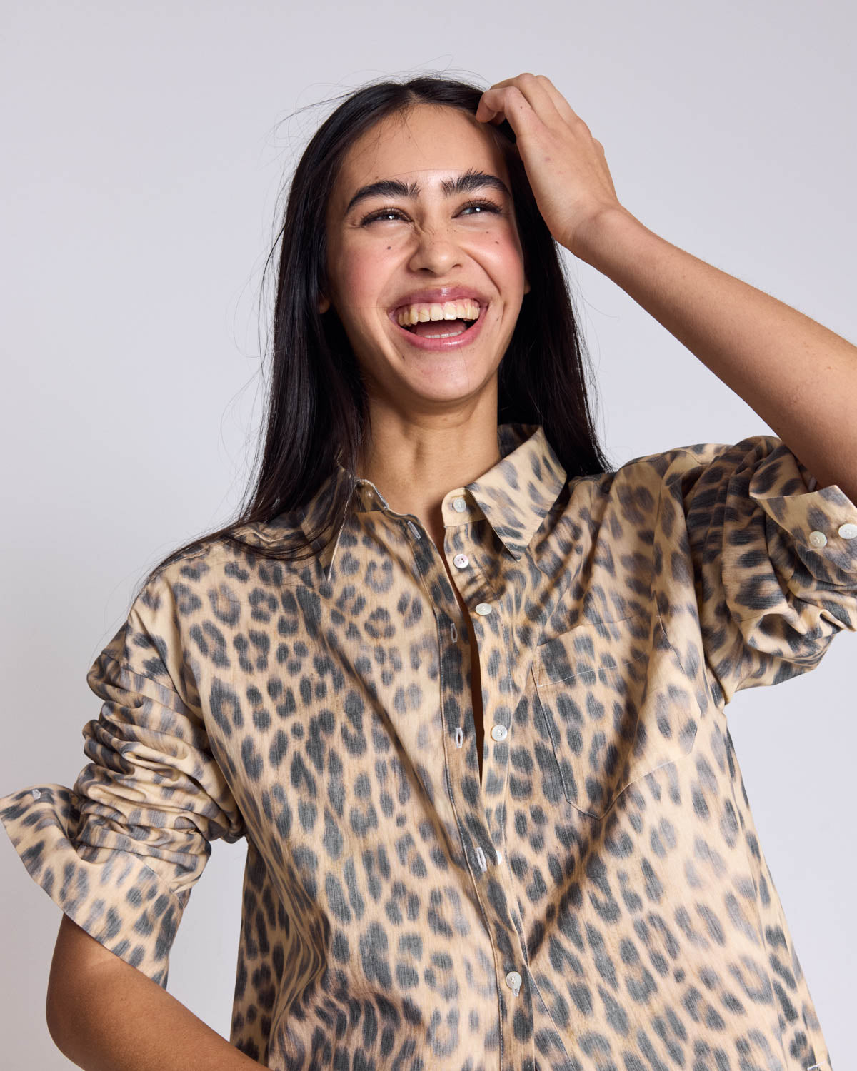 Hector faded leopard shirt
