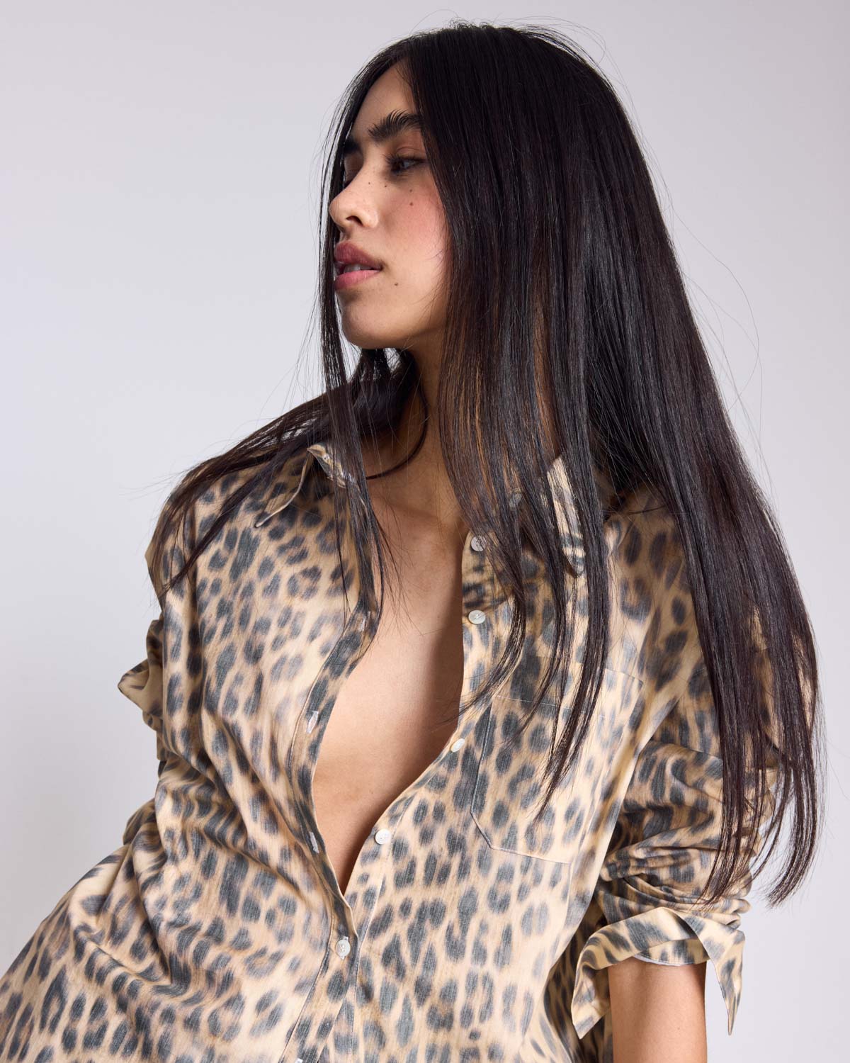 Hector faded leopard shirt