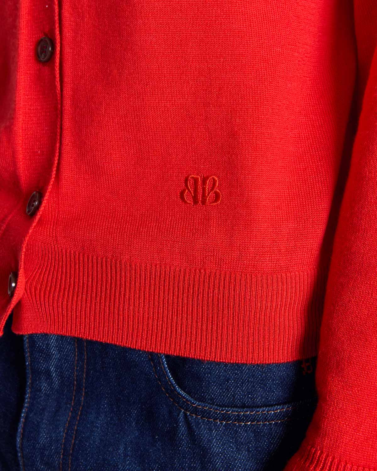 Red Rosalie Cardigan
