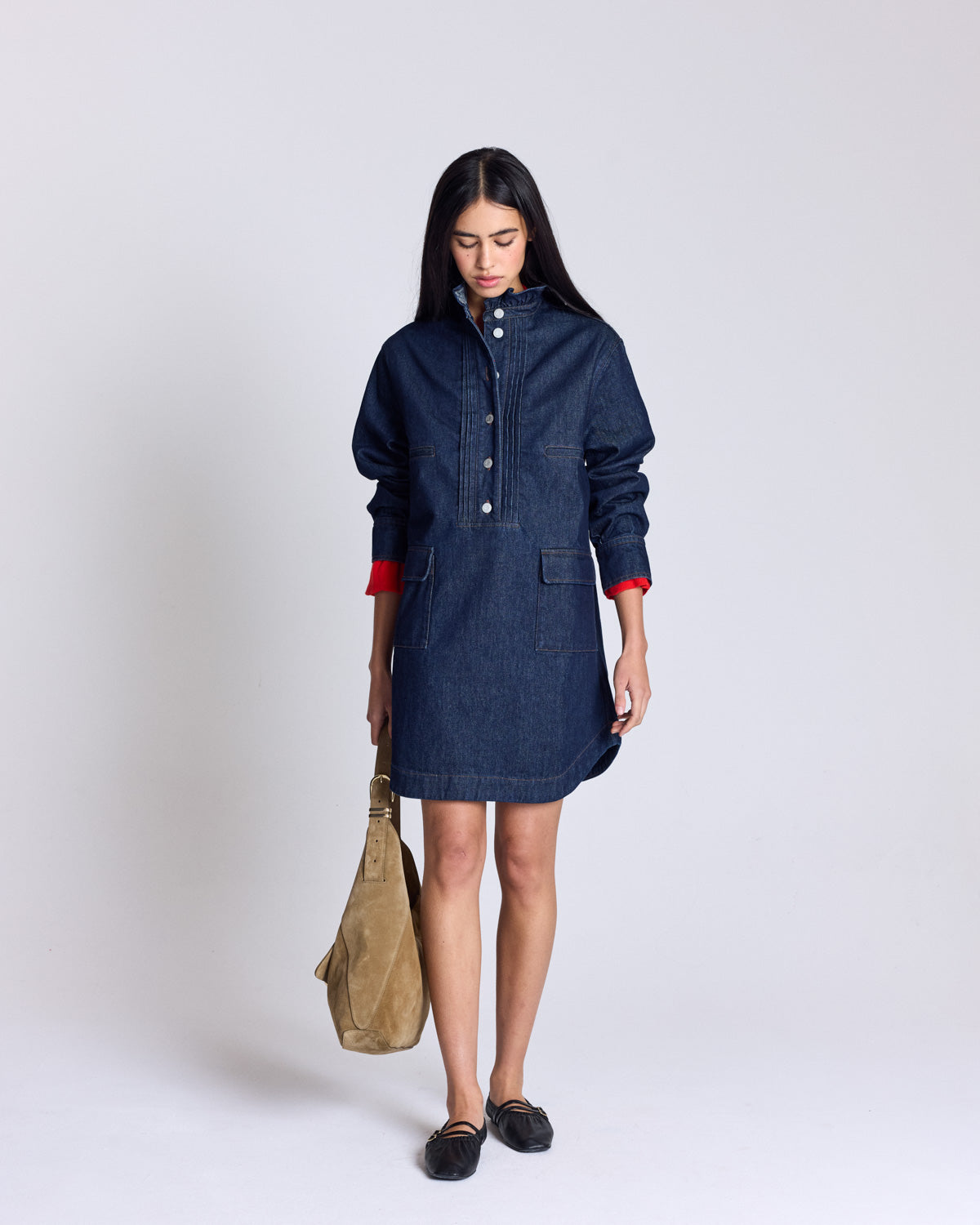 Dress Claire blue brut