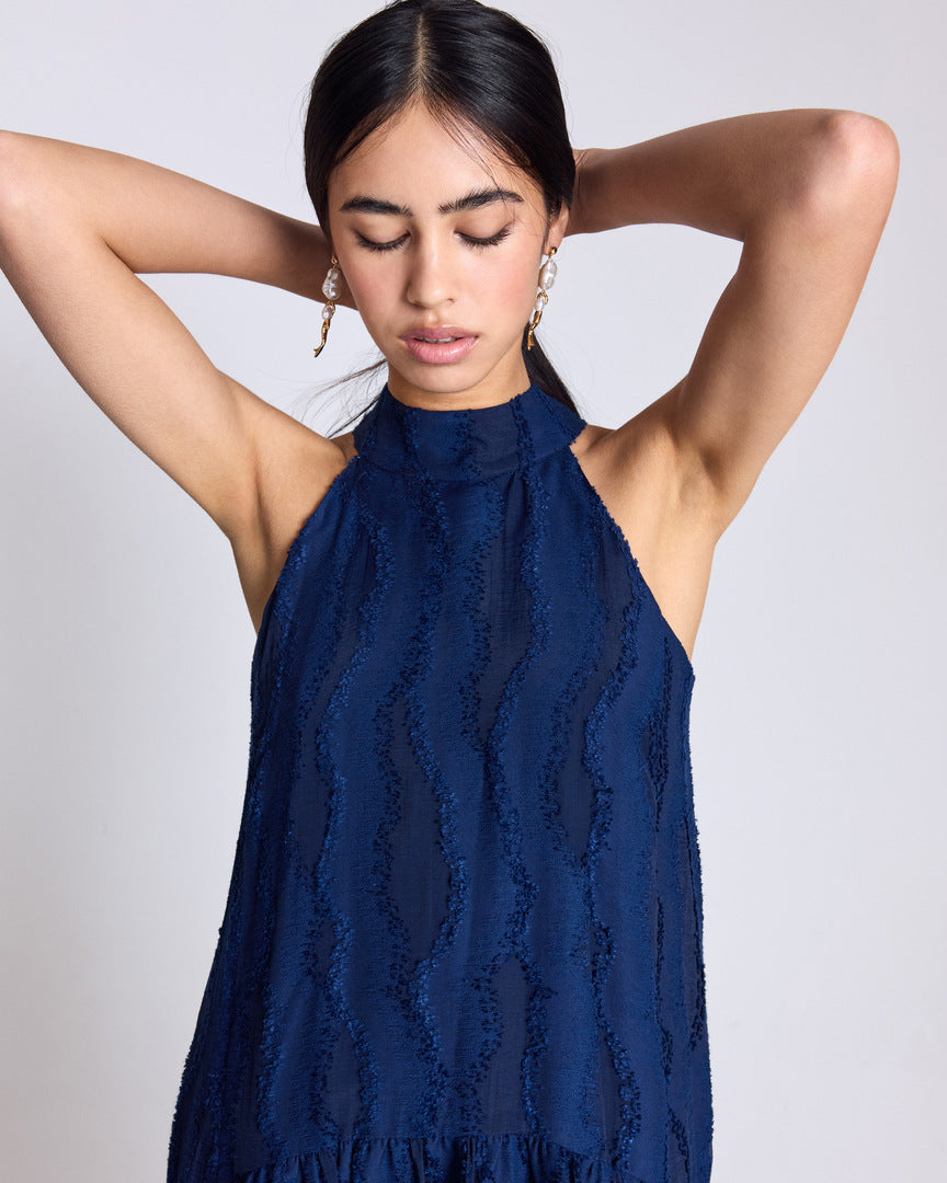 Daphne navy blue dress
