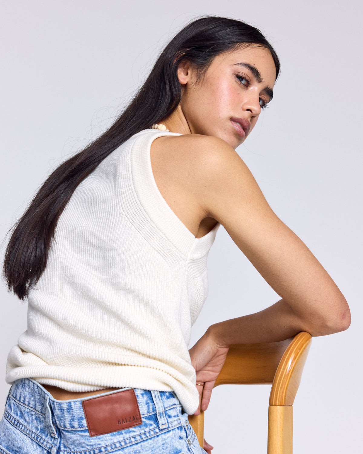 Top Kahn blanc naturel