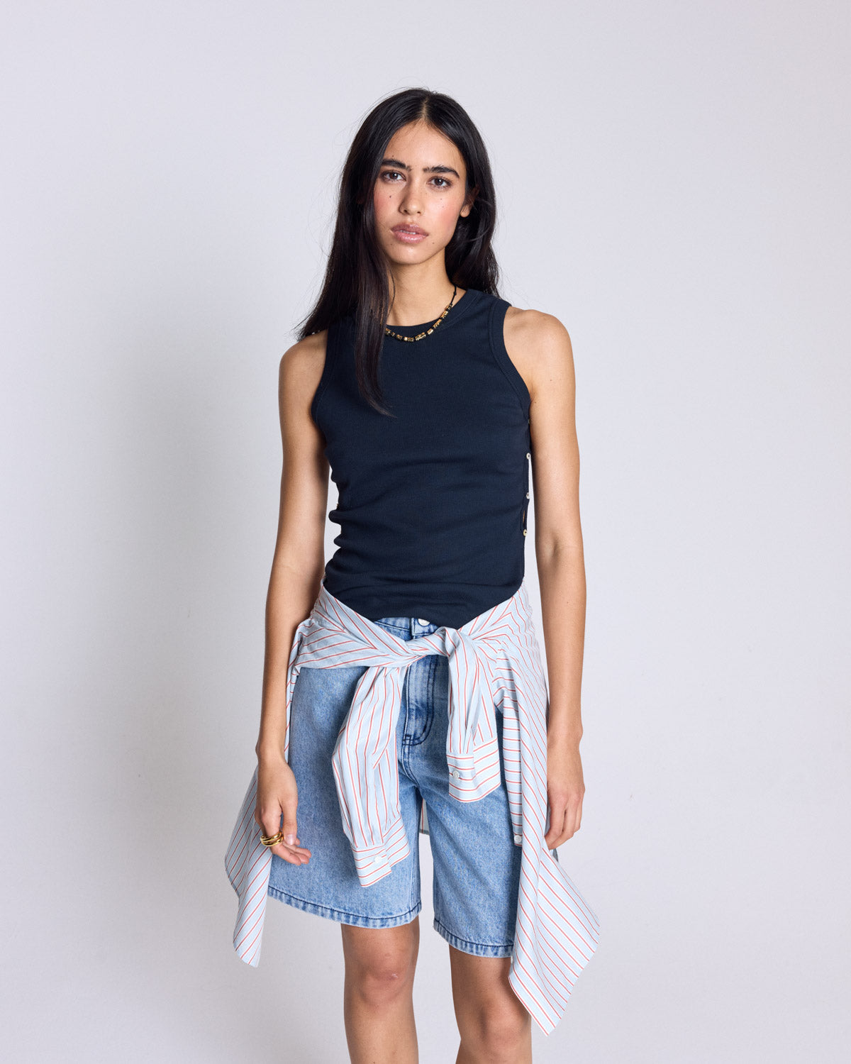 Top Oria bleu marine