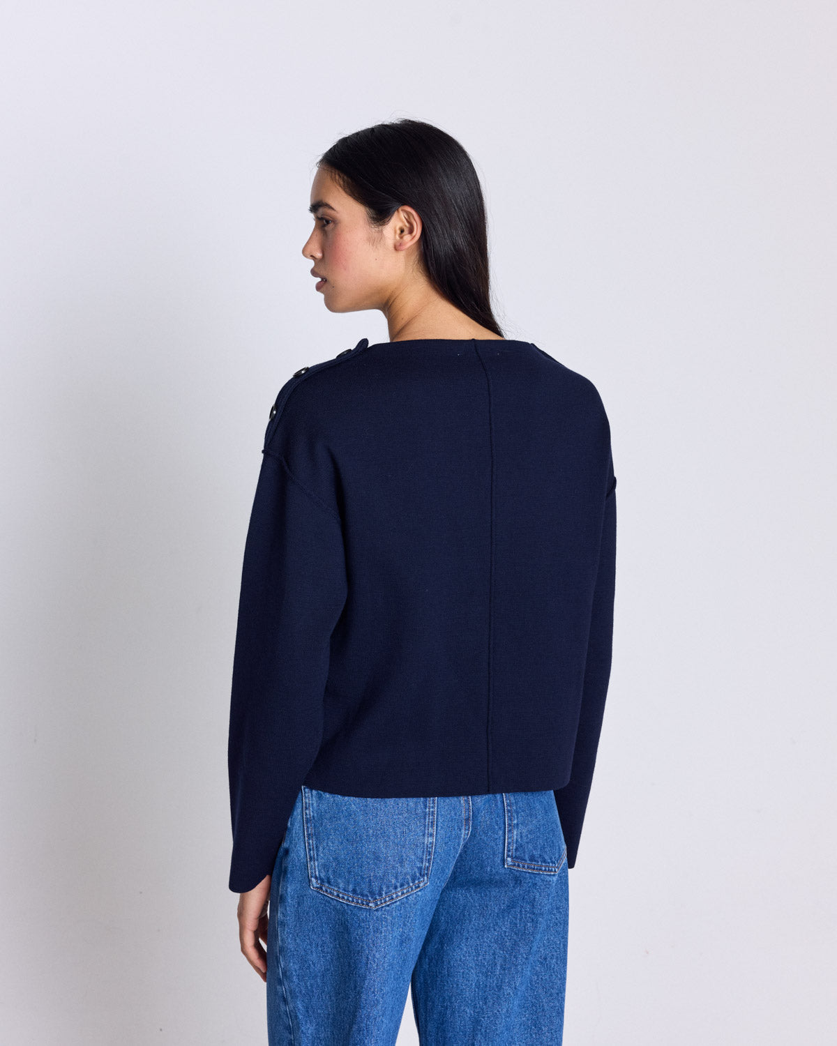 Edna navy blue sweater