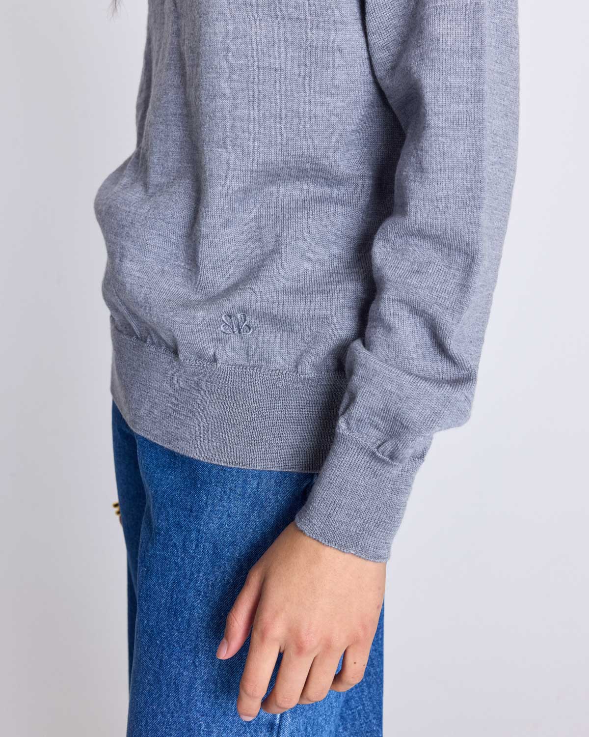 Marl grey Victor jumper