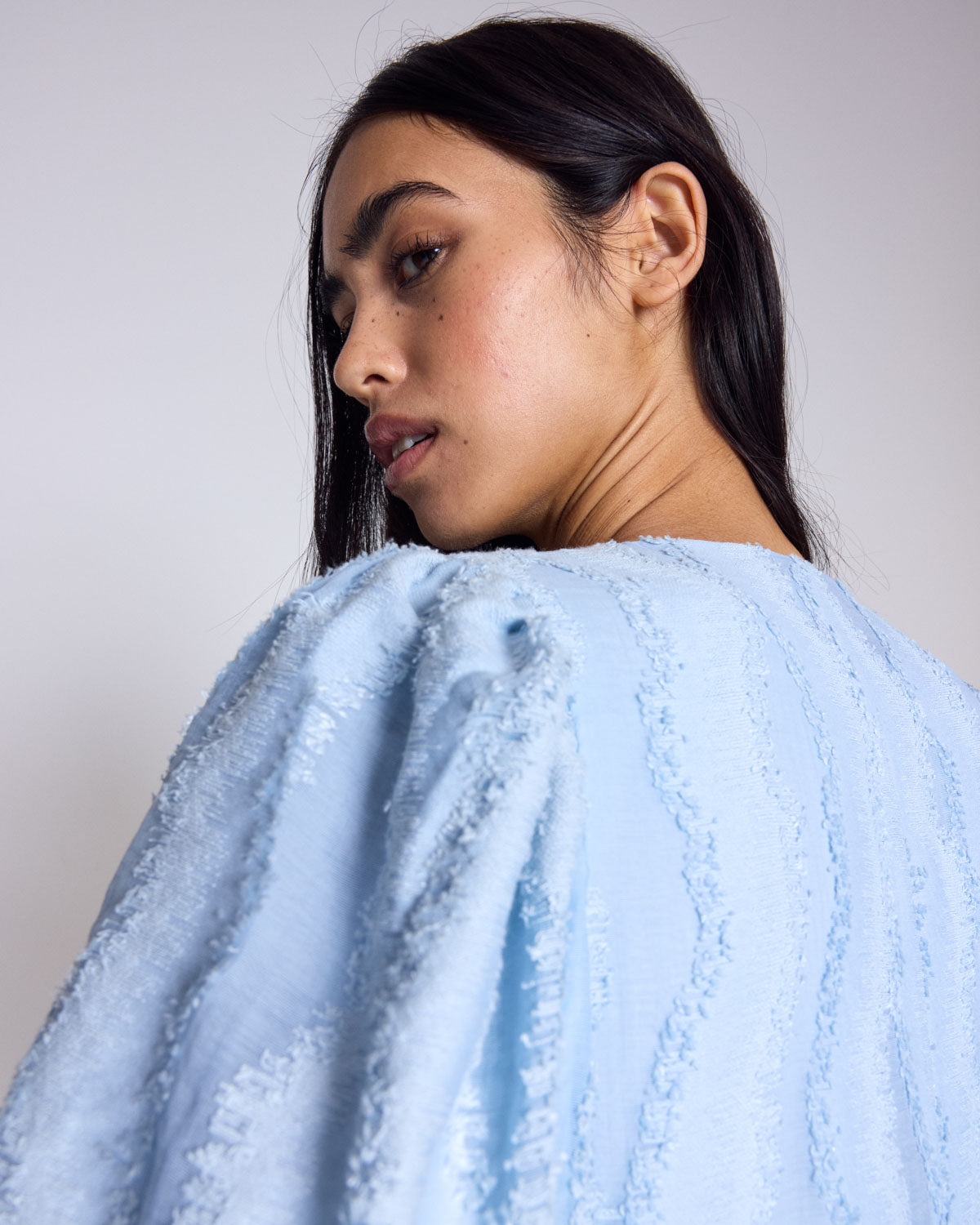 Dress Lavanda sky blue textured
