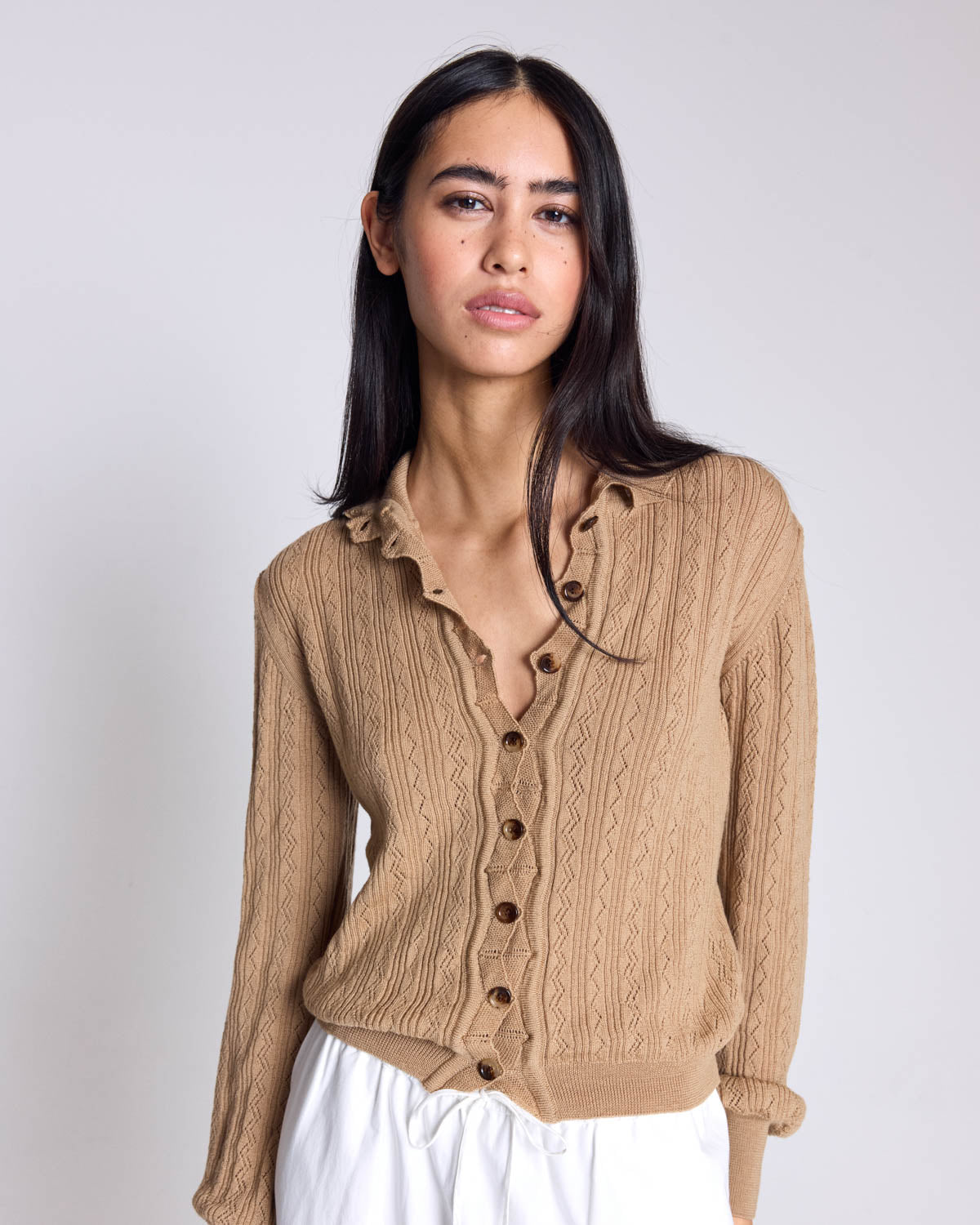 Odile cardigan sand