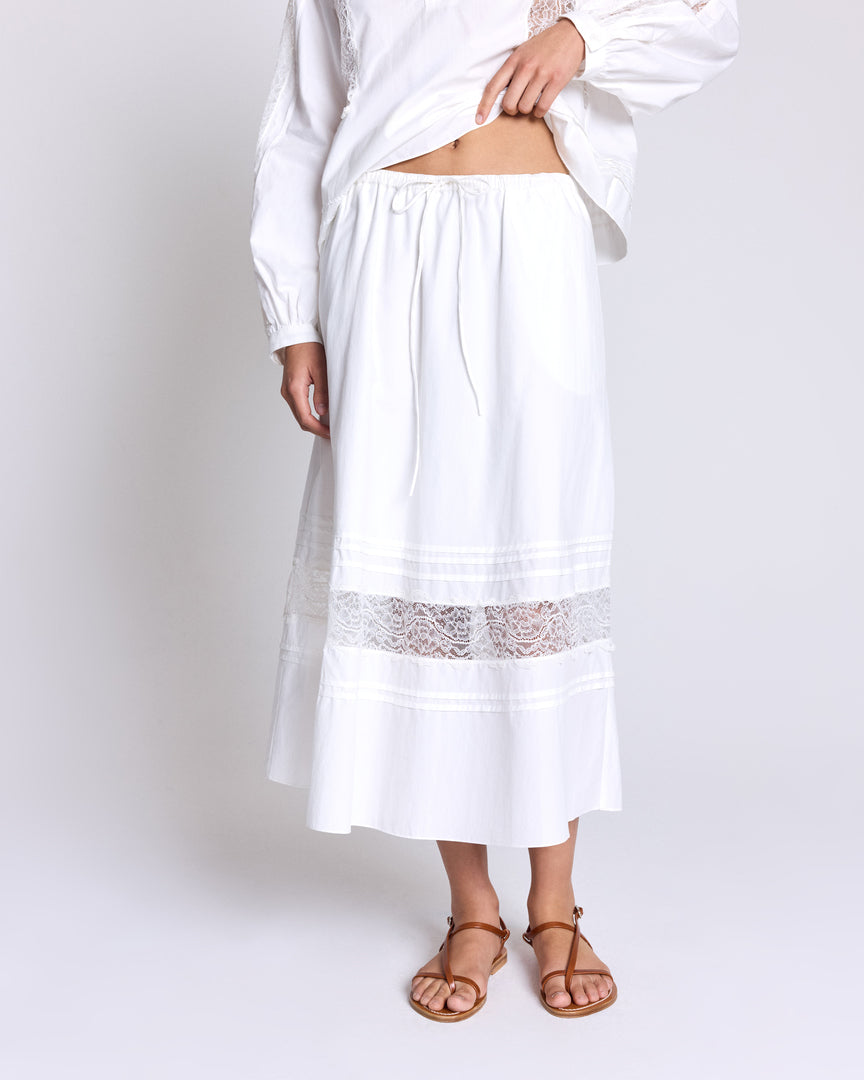 Skirt Lidia natural white