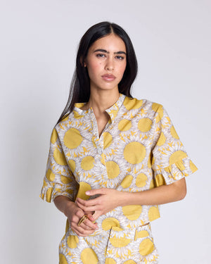 Constantine blouse with sunflower liberty print