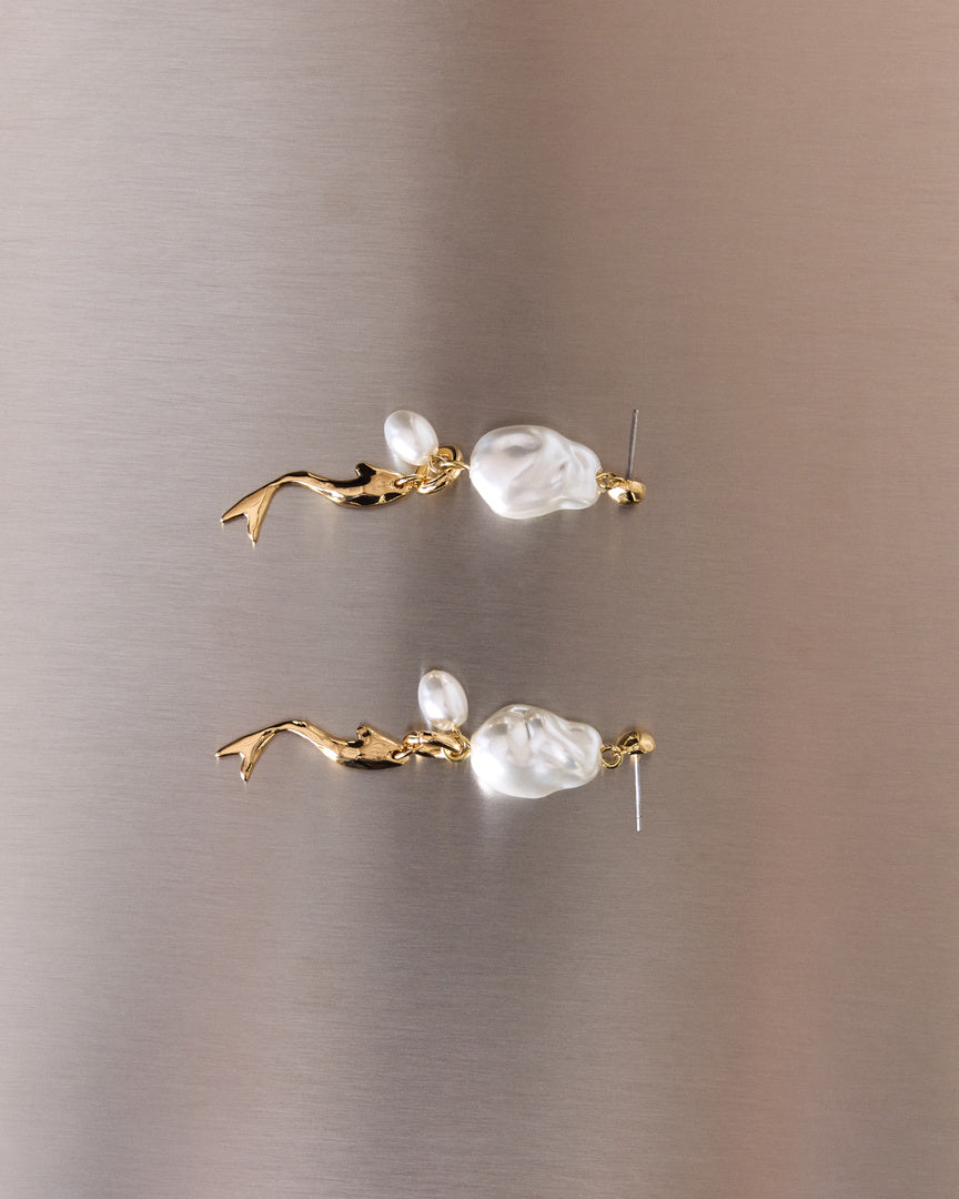 Boucles d'oreilles Olivia poisson doré
