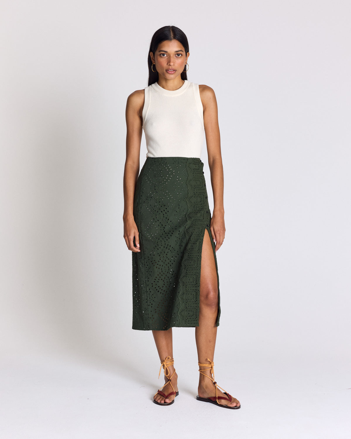 Skirt Ottilie khaki