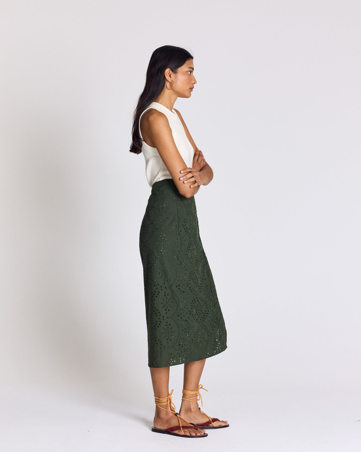 Skirt Ottilie khaki
