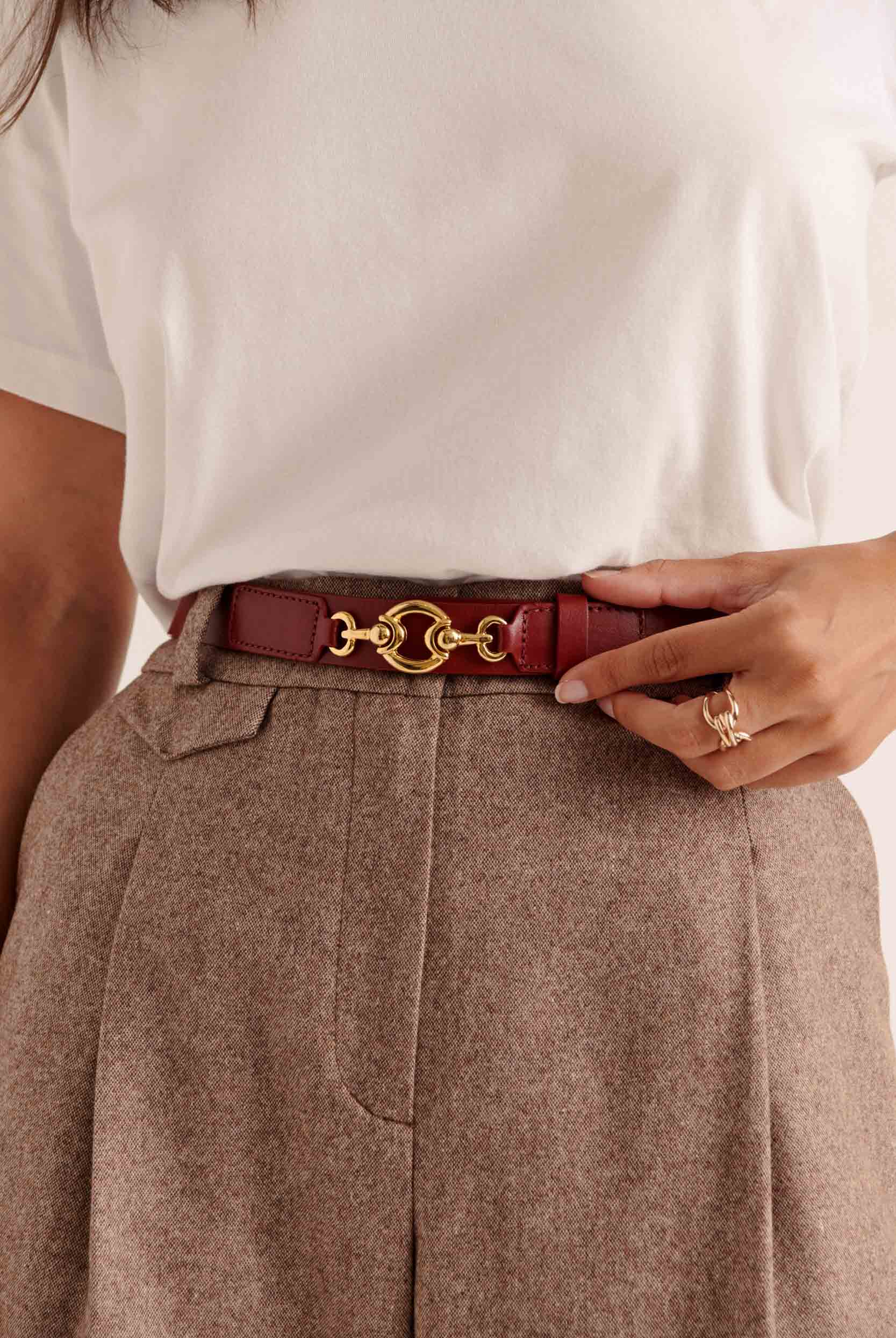Belt Brandon burgundy
