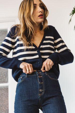 Cardigan Izia marinière