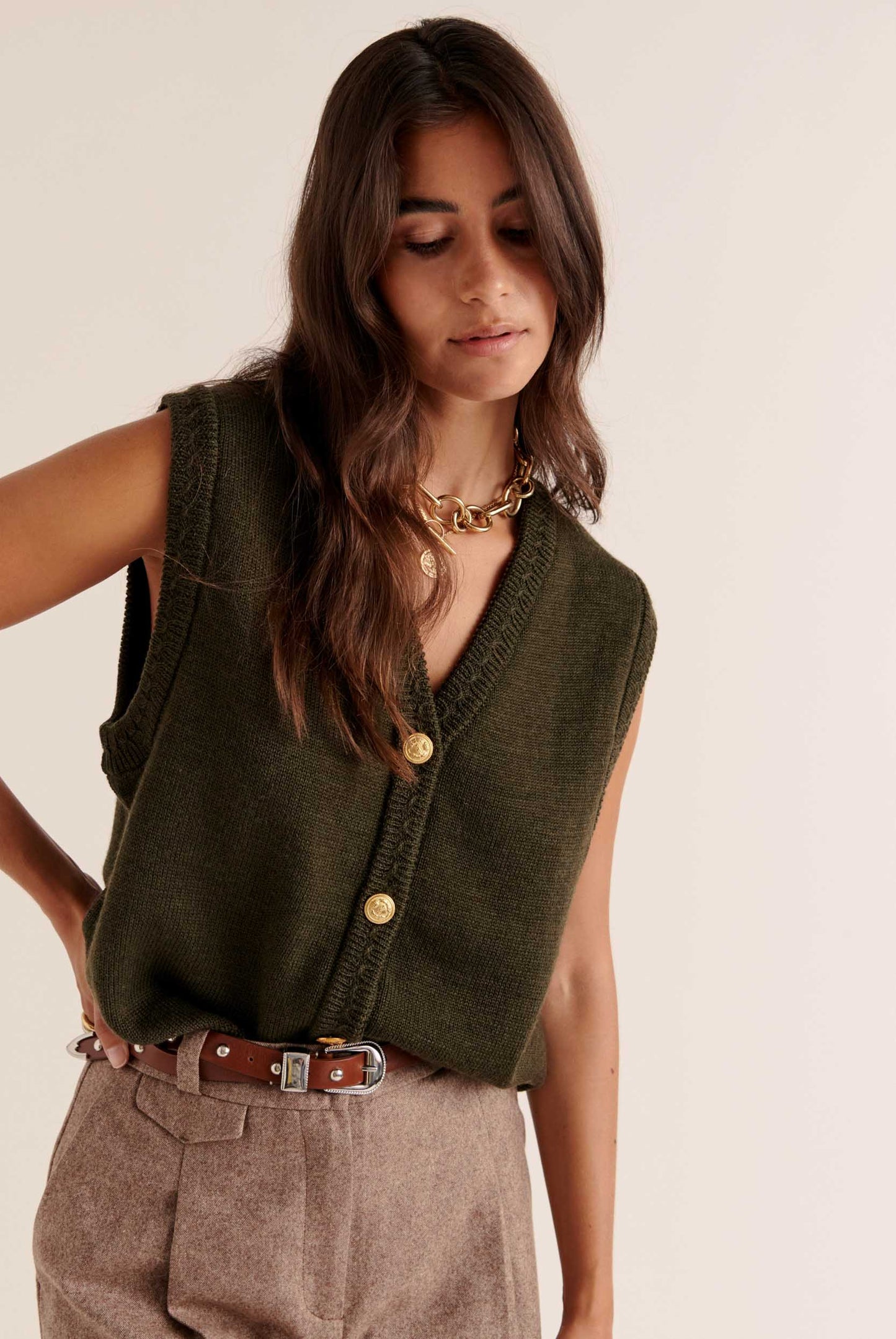 Khaki Constant Vest