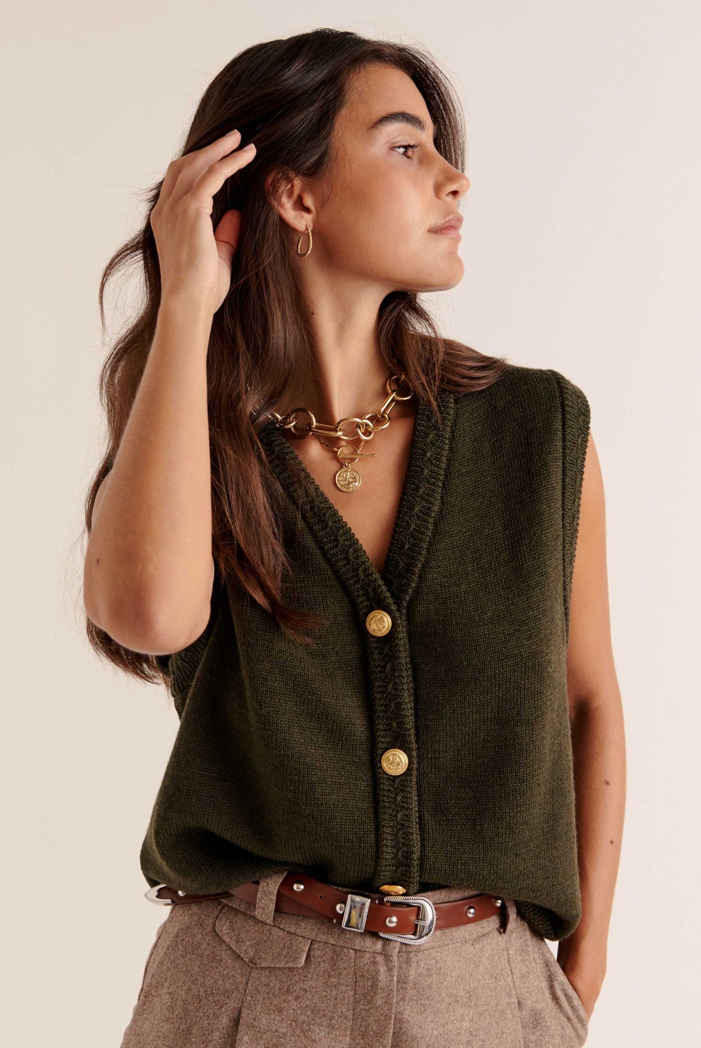 Khaki Constant Vest