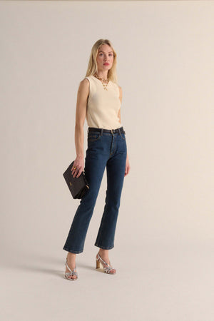 Julius boot-cut jeans in lagoon blue